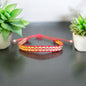 Pulseras tejidas con seda